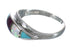 Sterling Silver Southwest Multicolor Inlay Ring Size 5-3/4 MX60096